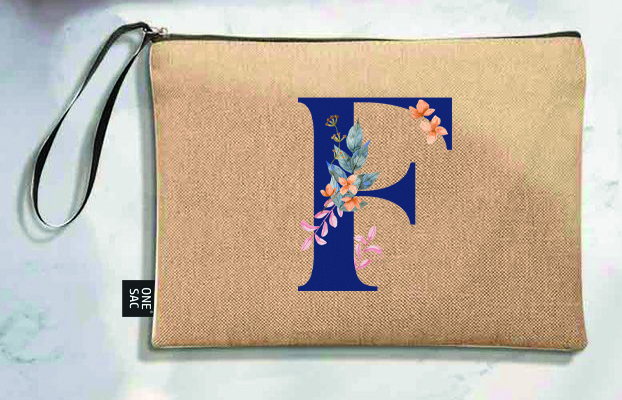 Bolso de mano letra f una pieza (diseño variado) (25×18×1 )